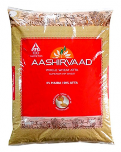 Aashirvaad Flour - Whole Wheat Atta, 5kg Pack